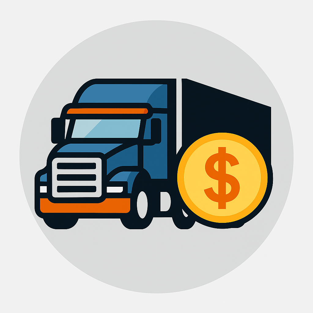 truck and gold coin success